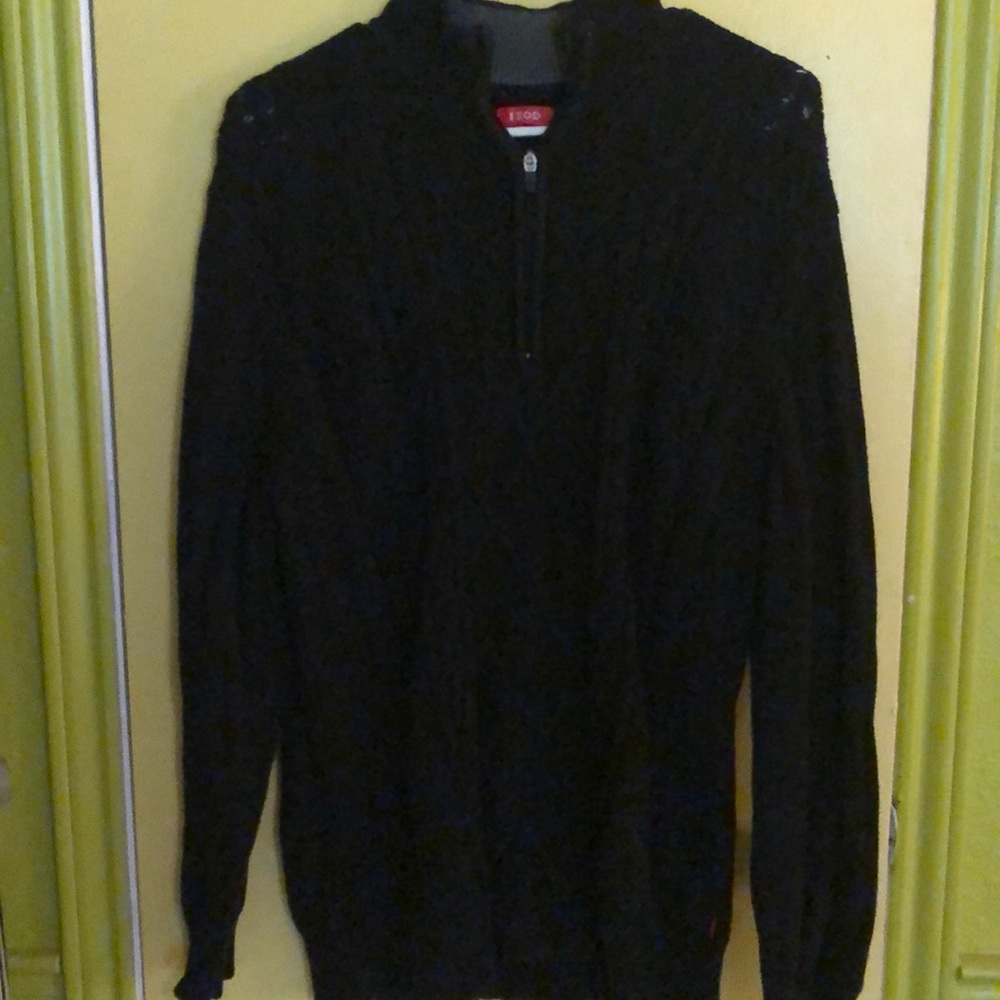 Men’s black knit sweater